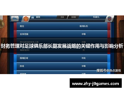 财务管理对足球俱乐部长期发展战略的关键作用与影响分析 财务管理对足球俱乐部长期发展战略的关键作用与影响分析